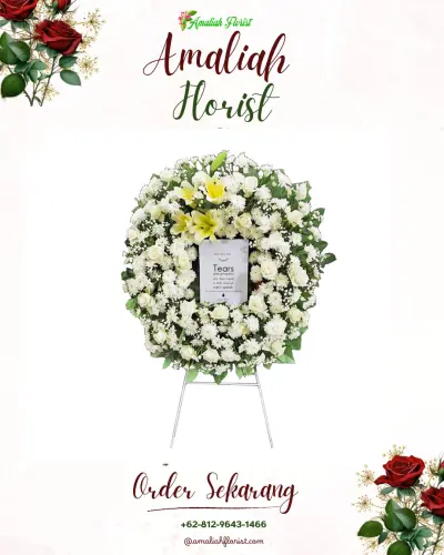 Krans Bunga Duka Cita di Jati Mulya